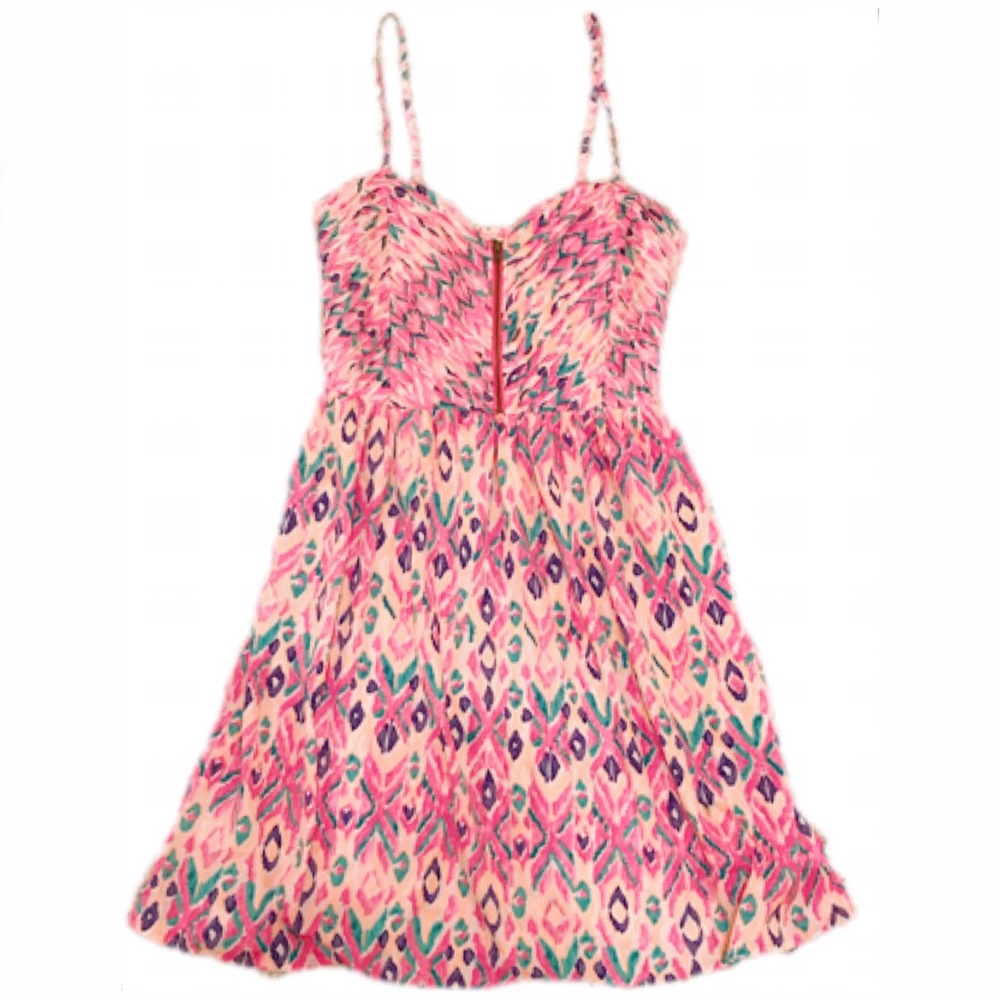 ROXY tropical tribal print dress, size small